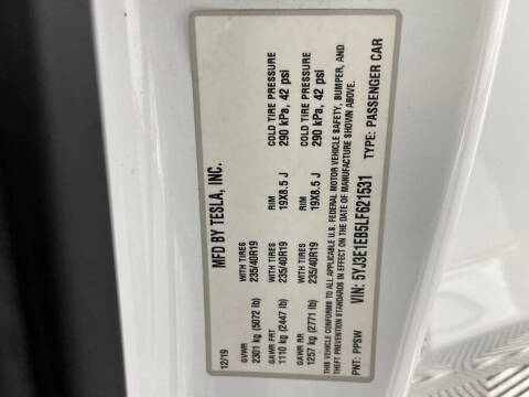 2020 Tesla Model 3 Long Range