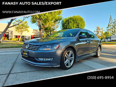 2015 Volkswagen Passat for sale at FANASY AUTO SALES/EXPORT in Yorba Linda CA