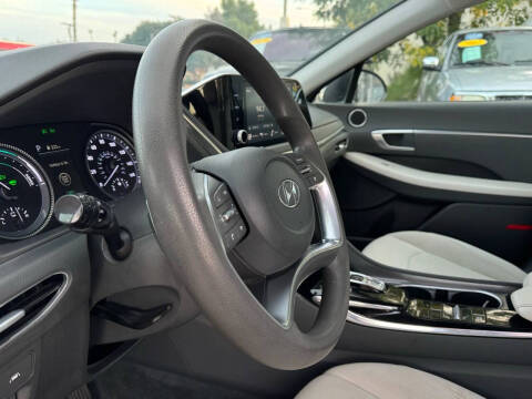 2021 Hyundai Sonata Hybrid Blue