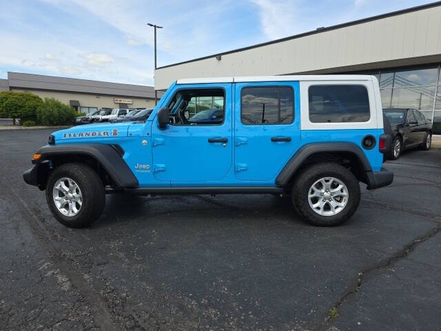 Used 2021 Jeep Wrangler Unlimited ISLANDER with VIN 1C4HJXDN3MW601114 for sale in Bellefontaine, OH
