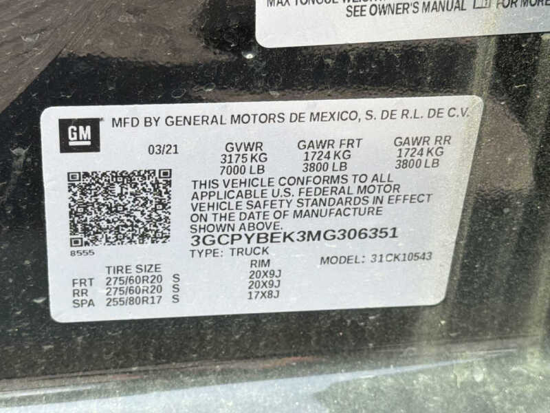 2021 Chevrolet Silverado 1500
