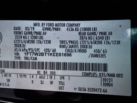 2019 Ford F-250 Super Duty Lariat