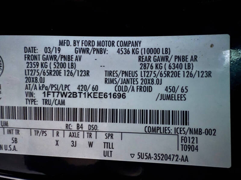 2019 Ford F-250 Super Duty Lariat