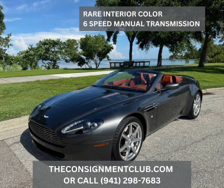 2008 Aston Martin V8 Vantage for sale at The Consignment Club in Sarasota FL