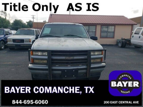 1997 Chevrolet Tahoe for sale at Bayer Motor Co in Comanche TX