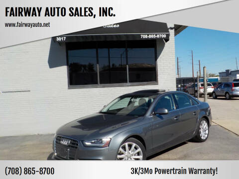 2013 Audi A4 for sale at FAIRWAY AUTO SALES, INC. in Melrose Park IL