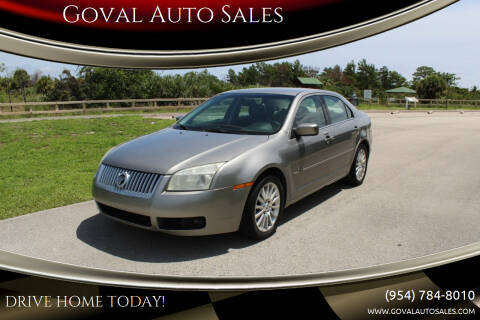 2008 Mercury Milan for sale at Goval Auto Sales in Pompano Beach FL