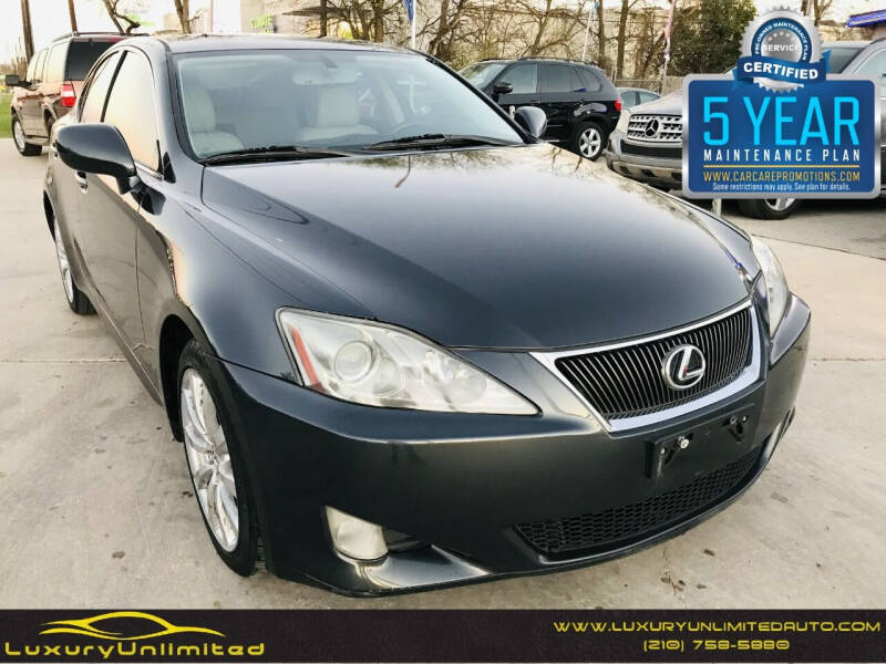 2008 Lexus IS 250 for sale at LUXURY UNLIMITED AUTO SALES in San Antonio TX
