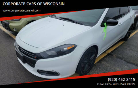 2016 Dodge Dart for sale at CORPORATE CARS OF WISCONSIN - DAVES AUTO SALES OF SHEBOYGAN in Sheboygan WI
