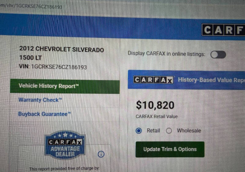 2012 Chevrolet Silverado 1500 LT