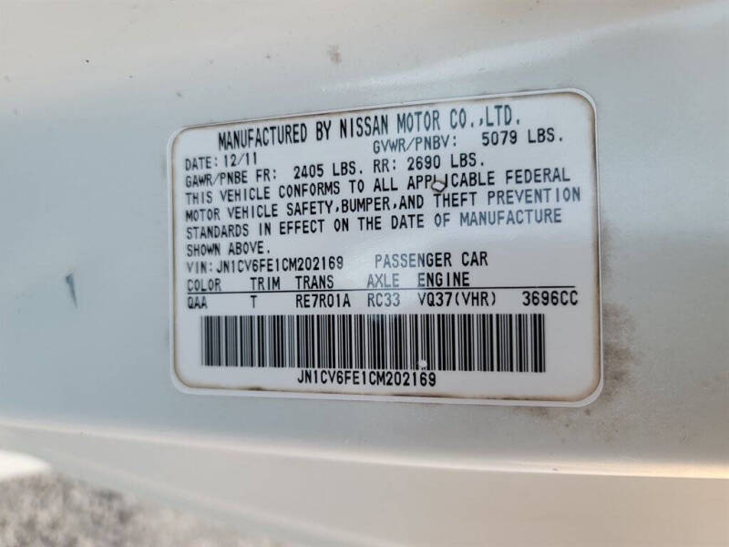 2012 Infiniti G37 Convertible