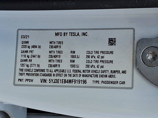 2021 Tesla Model 3 Long Range