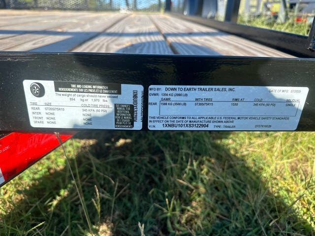 2025 Down 2 Earth 7x10 Single Axle