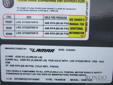 2025 Lamar Dump DS601025