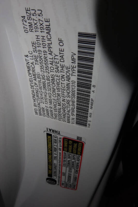 2025 Honda Odyssey Touring