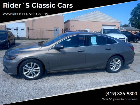 2017 Chevrolet Malibu for sale at Rider`s Classic Cars in Millbury OH