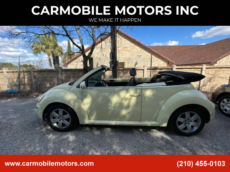 2007 Volkswagen New Beetle Convertible for sale at CARMOBILE MOTORS INC in San Antonio TX