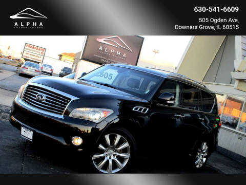 2012 Infiniti QX56 for sale at Alpha Luxury Motors in Downers Grove IL