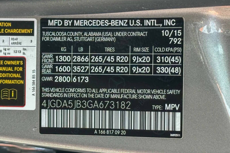 2016 Mercedes-Benz GLE GLE 350