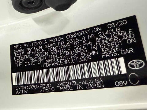 2021 Toyota Corolla Hybrid LE