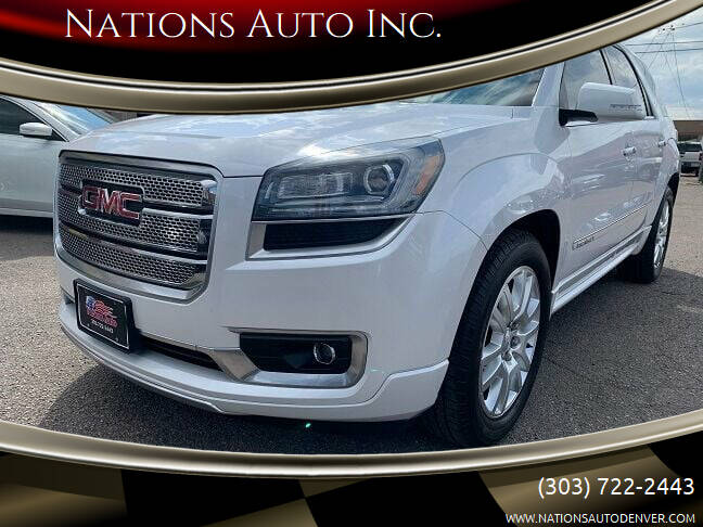 2016 GMC Acadia for sale at Nations Auto Inc. in Denver CO
