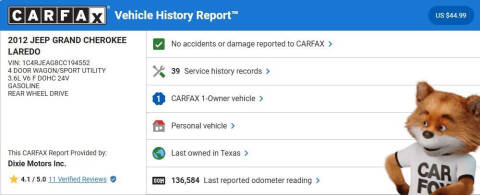2012 Jeep Grand Cherokee Laredo