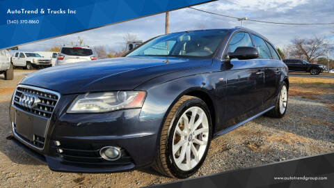 2012 Audi A4 for sale at AutoTrend & Trucks Inc in Fredericksburg VA