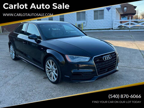 2015 Audi A3 for sale at Carlot Auto Sale in Fredericksburg VA