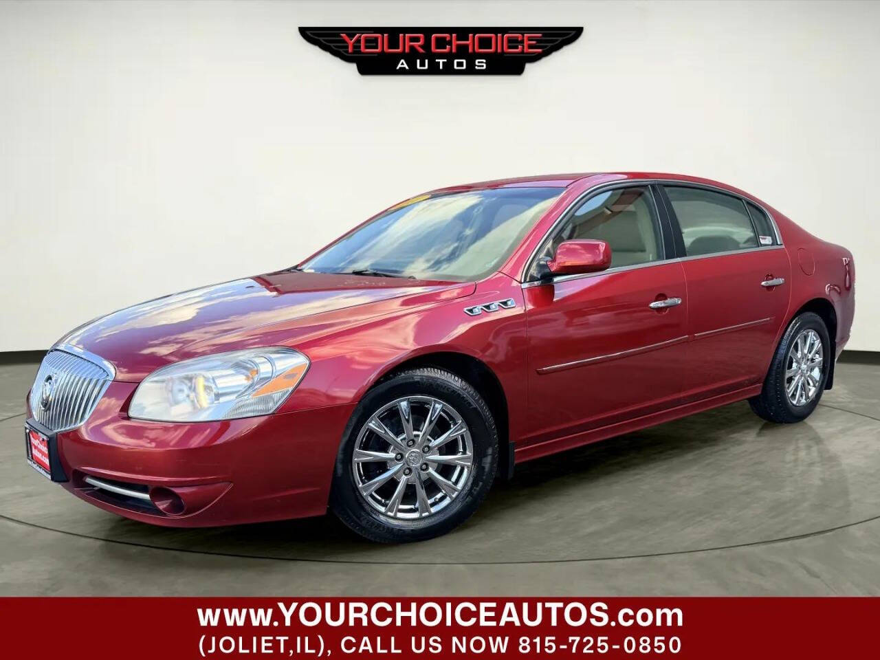 Red 2011 Buick Lucerne CXL Premium FWD Sedan Front-Wheel Drive 4-Speed Automatic