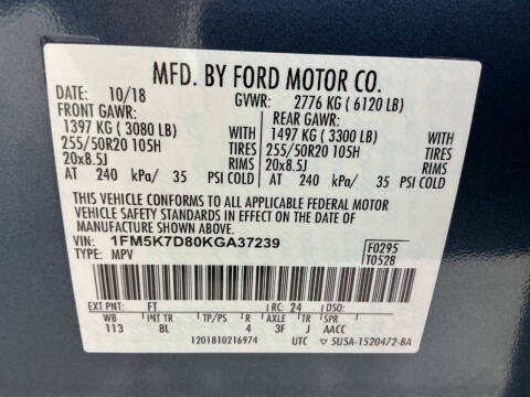 2019 Ford Explorer XLT