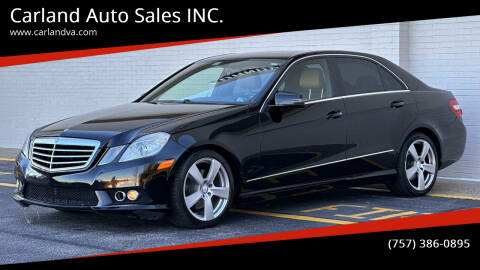 2010 Mercedes-Benz E-Class for sale at Carland Auto Sales INC. in Portsmouth VA