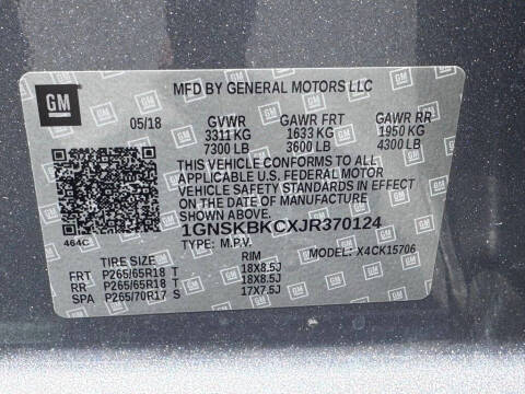 2018 Chevrolet Tahoe LT