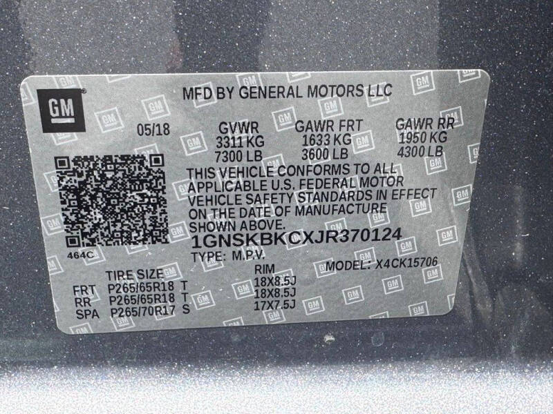 2018 Chevrolet Tahoe LT