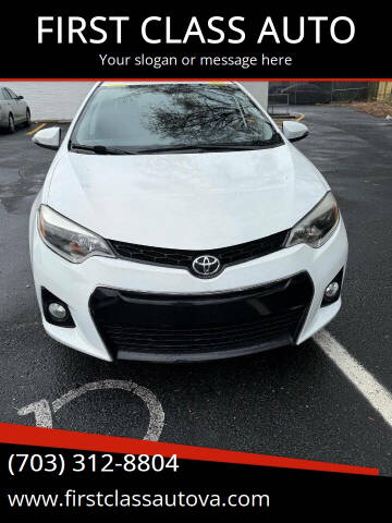 2016 Toyota Corolla for sale at FIRST CLASS AUTO in Arlington VA