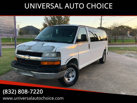 2008 Chevrolet Express Passenger for sale at UNIVERSAL AUTO CHOICE in Houston TX