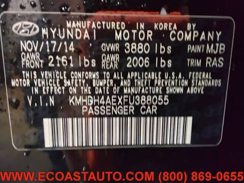 2015 Hyundai Elantra SE