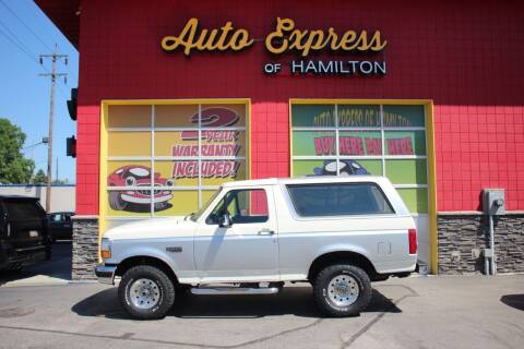 1996 Ford Bronco for sale at AUTO EXPRESS OF HAMILTON LLC in Hamilton OH