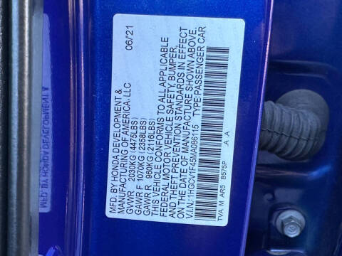 2021 Honda Accord Sport Special Edition