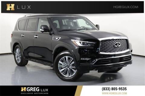 2022 Infiniti QX80 for sale at HGREG LUX EXCLUSIVE MOTORCARS in Pompano Beach FL