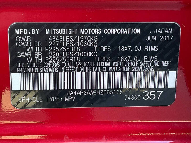 2017 Mitsubishi Outlander Sport 2.4 SE