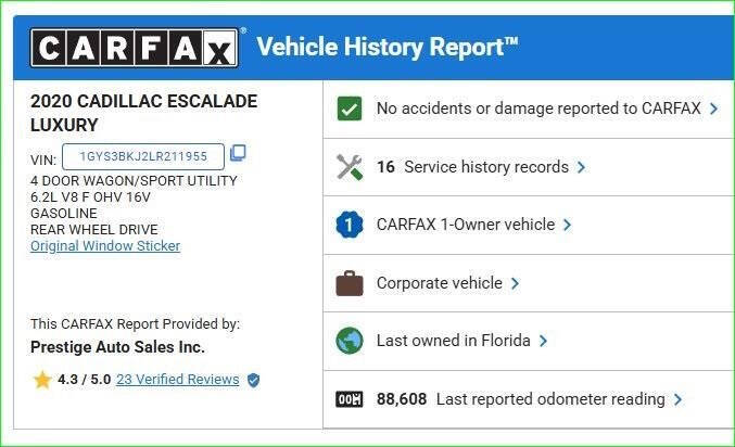 2020 Cadillac Escalade Luxury