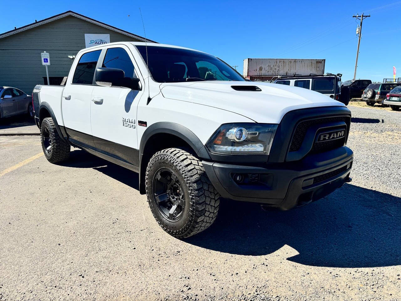 White 2017 Ram 1500 Rebel 4x4 Rebel 4dr Crew Cab 5.5 ft. SB Pickup 2