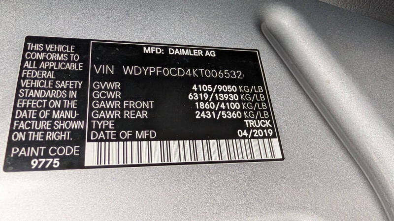 2019 Freightliner Sprinter