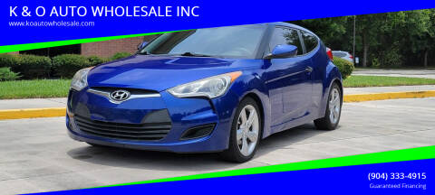 2012 Hyundai Veloster for sale at K & O AUTO WHOLESALE INC in Jacksonville FL