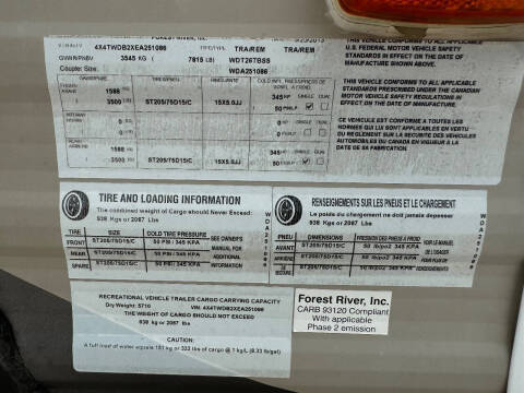 2014 Forest River Wildwood 26TBSS