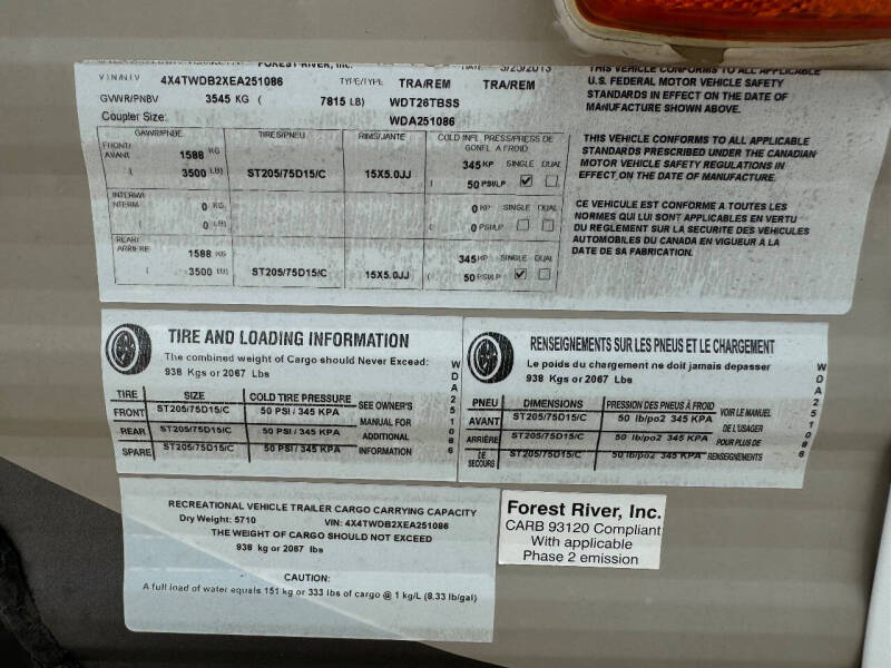 2014 Forest River Wildwood 26TBSS