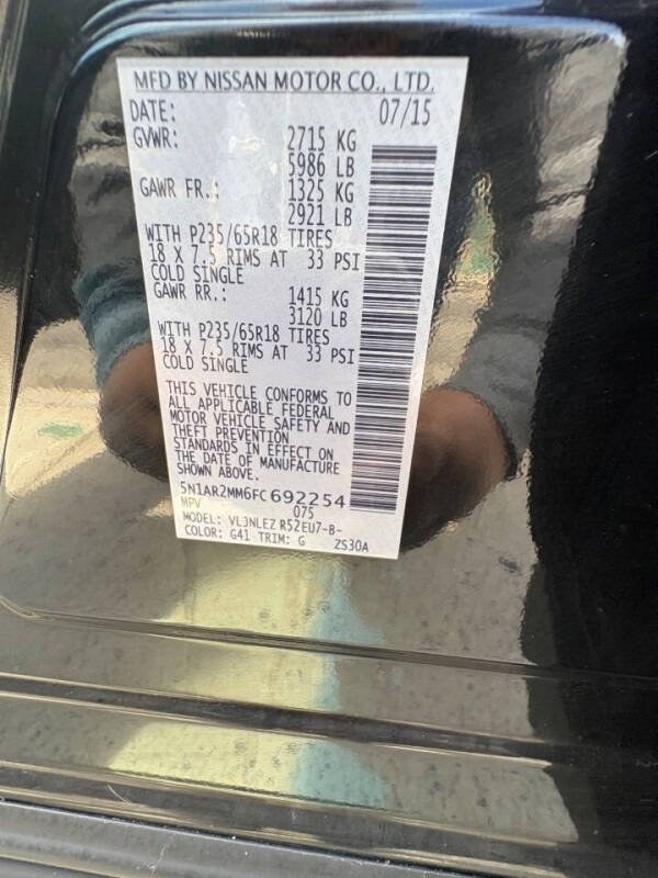 2015 Nissan Pathfinder SV