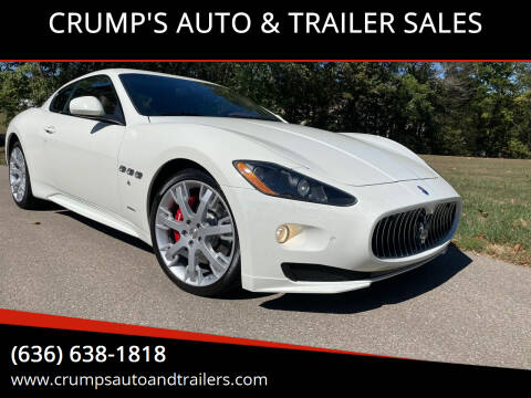 2012 Maserati GranTurismo for sale at CRUMP'S AUTO & TRAILER SALES in Crystal City MO