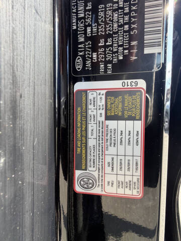2016 Kia Sorento SX Limited V6