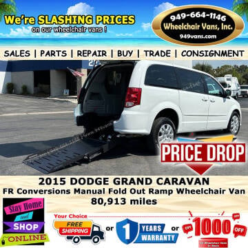 2015 Dodge Grand Caravan for sale at Wheelchair Vans Inc in Laguna Hills CA